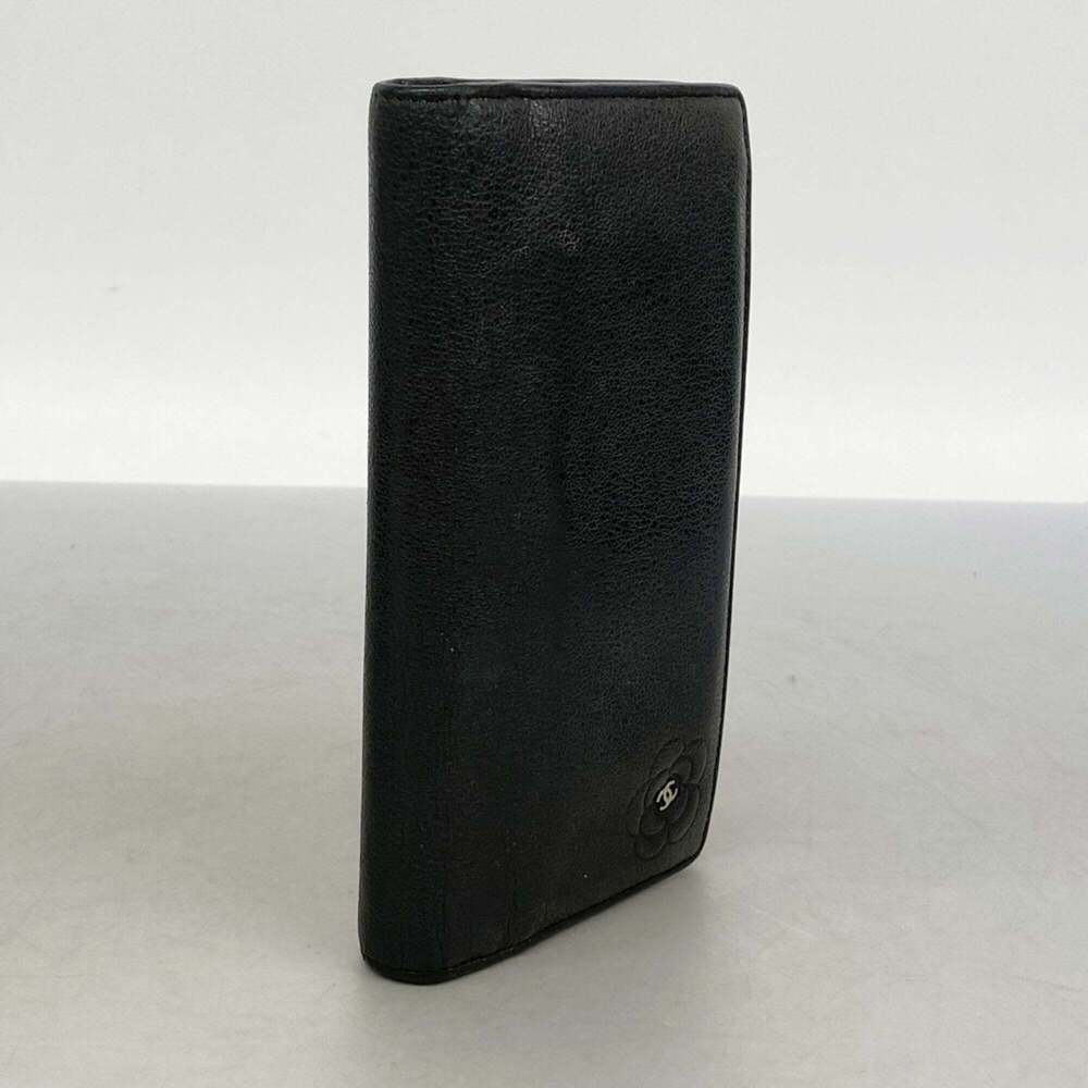 CHANEL Authentic Black Leather Wallet - Picture 2 of 10